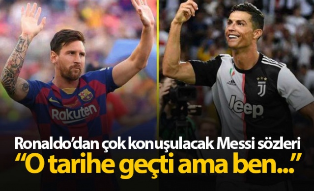 Ronaldo'dan Messi sözleri: Kariyerimin sonunda ondan önde olmalıyım 1