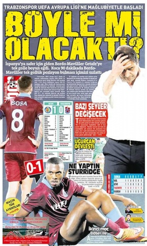 Trabzon Gazetelerinden Getafe manşetleri 2