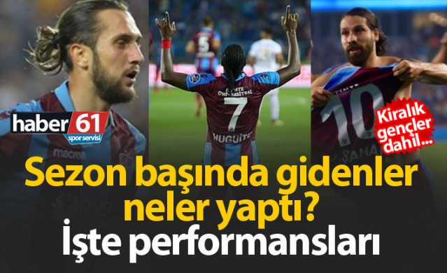 Trabzonspor'dan sezon başında ayrılanlar neler yaptı? 1