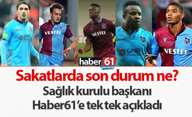 Trabzonspor'un sakatları ne zaman dönecek? 1
