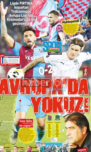 Trabzon Gazeteleri mağlubiyeti böyle gördü 5