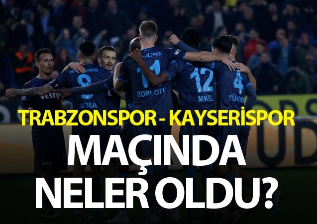 Trabzonspor sahasında Kayserispor ile karşılaştı. 28 Aralık 2018 1
