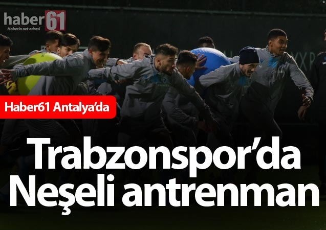 Trabzonspor’da neşeli antrenman 1