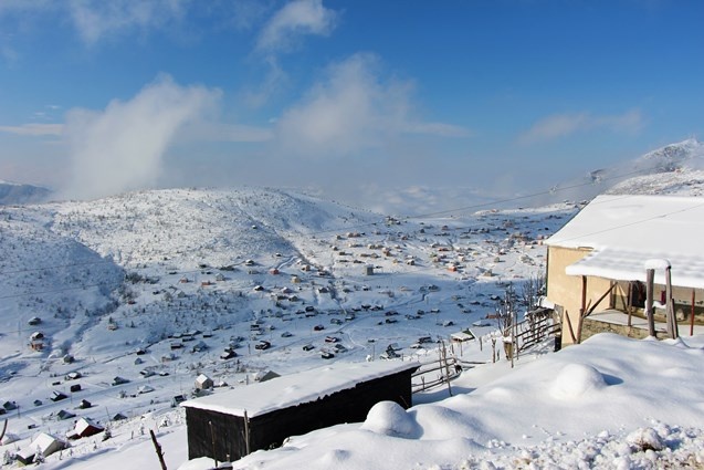 Trabzon yaylalarında kar manzaraları 10