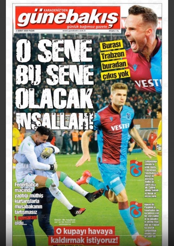 Trabzon basınından galibiyet manşetleri 3