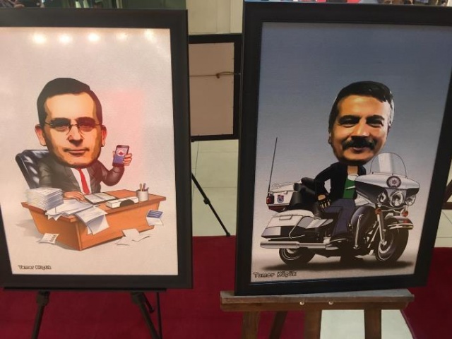 Trabzonlu ünlü karikatürist sergi açtı. 3