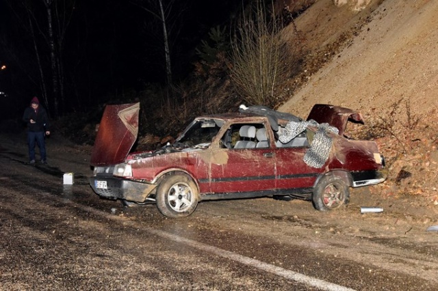 Gümüşhane Trabzon yolunda bir garip kaza 2