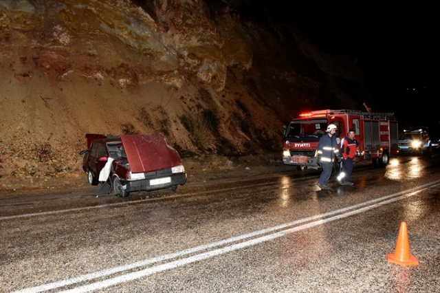 Gümüşhane Trabzon yolunda bir garip kaza 6