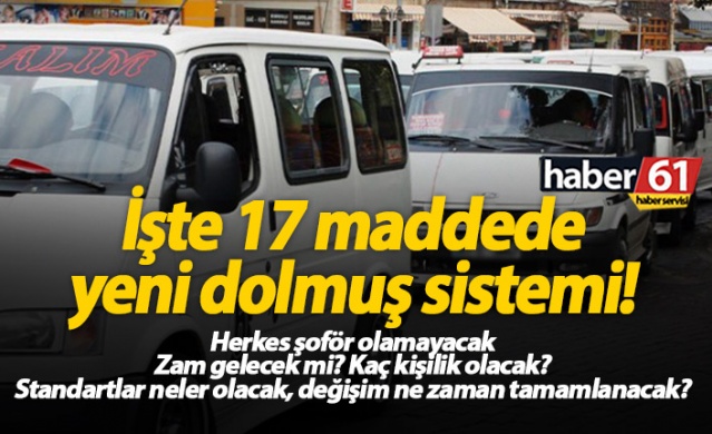 17 maddede Trabzon'un yeni dolmuş sistemi! 1