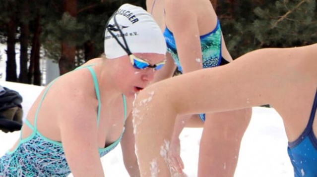 Alman yüzücüler, Palandöken'de karda kulaç atarak Avrupa Şampiyonası'na hazırlandı! 5
