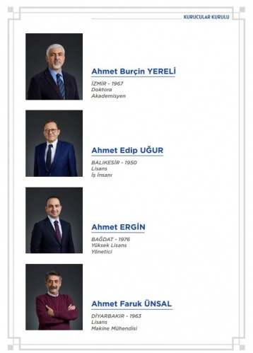 Babacan'ın partisinin kurucu listesi. 9