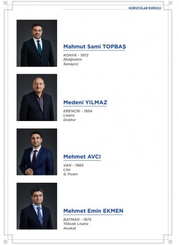 Babacan'ın partisinin kurucu listesi. 10