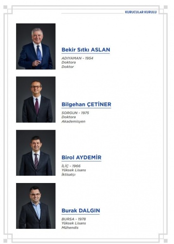 Babacan'ın partisinin kurucu listesi. 12