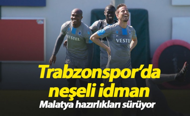 Trabzonspor'da neşeli idman 1