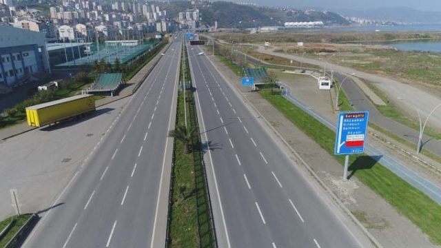 Trabzon sokağa çıkma yasağı ile sessizliğe büründü. 2