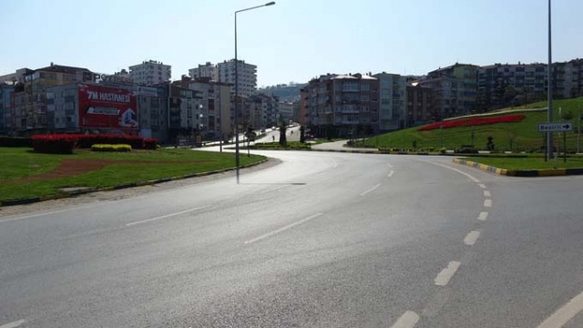 Trabzon sokağa çıkma yasağı ile sessizliğe büründü. 6