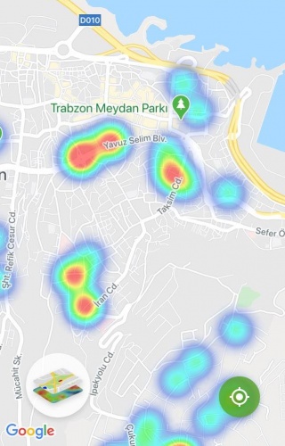 Trabzon'un koronavirüs yoğunluk haritası 10