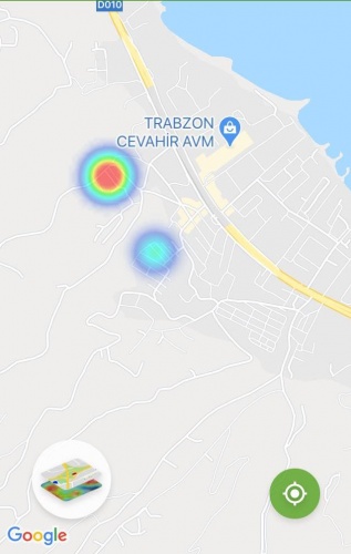 Trabzon'un koronavirüs yoğunluk haritası 4