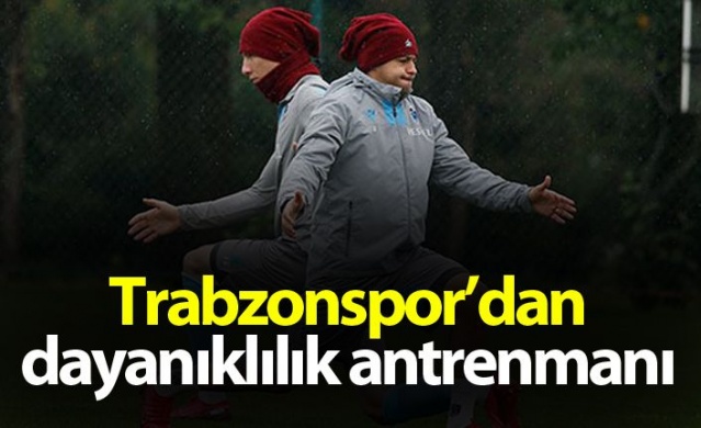 Trabzonspor'dan dayanıklılık antrenmanı 1