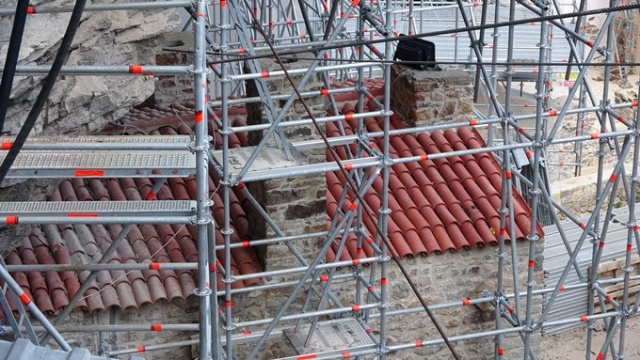 Sümela Manastırı'nda yamaçlar çelik ağlarla örülüyor 28