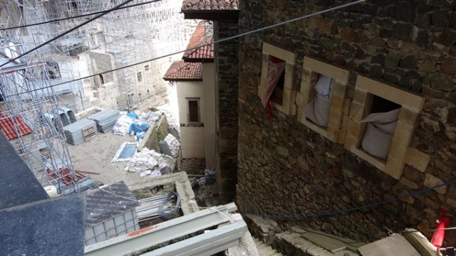Sümela Manastırı'nda yamaçlar çelik ağlarla örülüyor 30