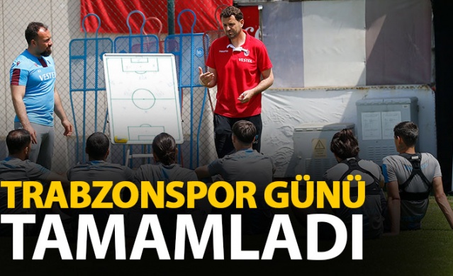 Trabzonspor günü çift antrenmanla tamamladı. 20 Mayıs 2020 35