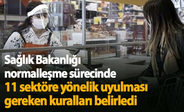 Sağlık Bakanlığı normalleşme sürecinde 11 sektör için kuralları belirledi 1