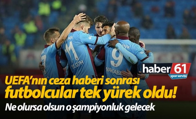 Trabzonsporlu futbolcular tek yürek oldu 1
