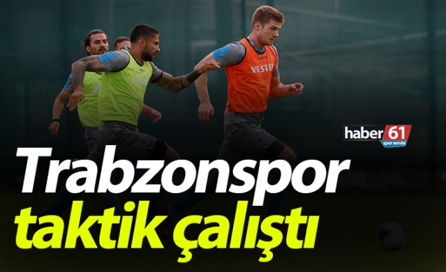 Trabzonspor'da  27. haftada oynanacak Göztepe maçı hazırlıkları devam ediyor. 1