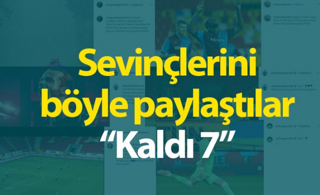 Trabzonsporlu oyuncular sevinçlerini böyle paylaştılar 1