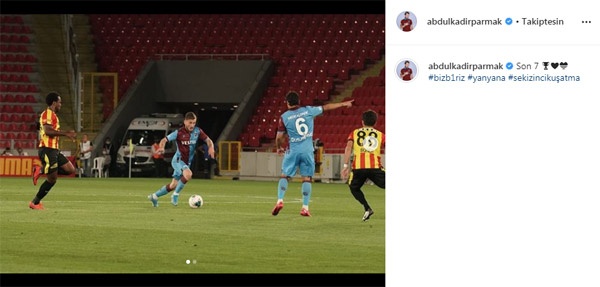 Trabzonsporlu oyuncular sevinçlerini böyle paylaştılar 7