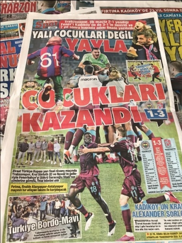 Trabzon yerel basınında Fenerbahçe galibiyetinin yankıları 5