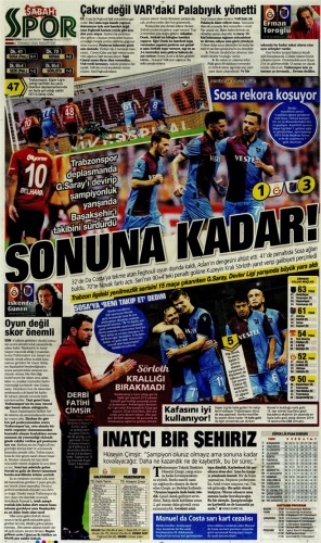 Trabzon Basınından galibiyet manşetleri 12