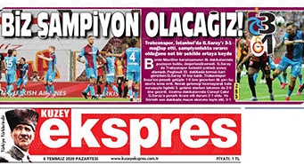 Trabzon Basınından galibiyet manşetleri 6