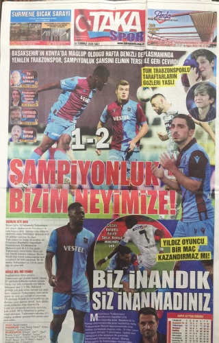 Trabzon Gazetelerinden Trabzonspor manşetleri: Şampiyonluk bizim neyinize 4