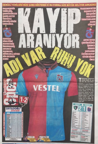 Trabzon Gazetelerinden Trabzonspor manşetleri: Şampiyonluk bizim neyinize 3