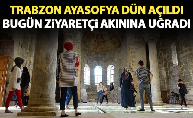 Trabzon'da Ayasofya Cami ziyaretci akınına uğruyor 1
