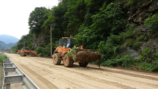 Trabzon'un Of ve Hayrat ilçelerindeki selden en fazla zararı çay bahçeleri gördü 19