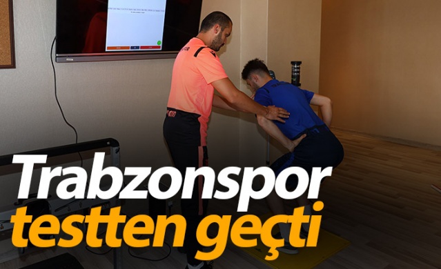 Trabzonspor'da futbolcular 2020-2021sezonu öncesi testten geçti 1