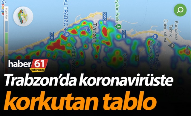 Trabzon’da koronavirüste korkutan tablo. 1 Eylül 2020 1