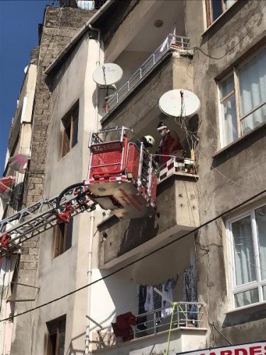 Trabzon'da yangında mahsur kalan 3 kişi kurtarıldı 3
