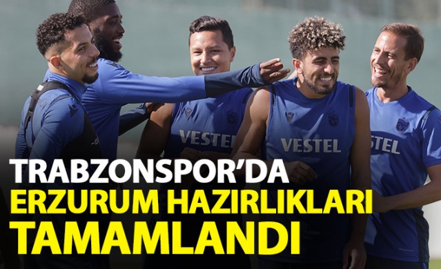 Trabzonspor Erzurumspor maçı hazırlıklarını tamamladı 1
