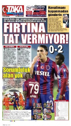 Yerel gazetelerden Trabzonspor'a sert eleştiri 2