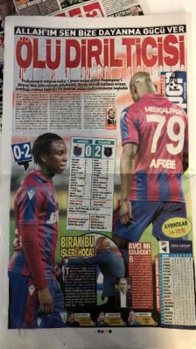 Yerel gazetelerden Trabzonspor'a sert eleştiri 4