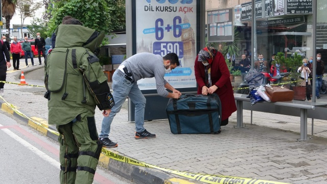 Trabzon'da şüpheli valiz polisi harekete geçirdi 11