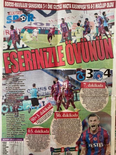 Kasımpaşa hezimeti sonrası Trabzonspor yönetimine gazetelerden büyük tepki 5