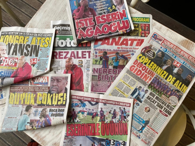 Trabzon gazetelerinde mağlubiyet manşetleri: Çöplerinizi alın defolun gidin 7