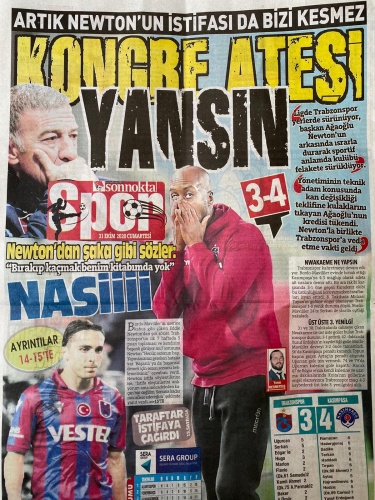 Trabzon gazetelerinde mağlubiyet manşetleri: Çöplerinizi alın defolun gidin 4