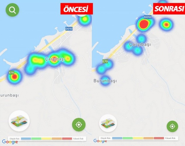 Trabzon’da koronavirüste son durum! Harita her şeyi anlatıyor 14