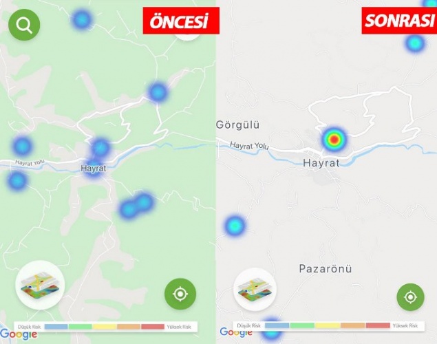 Trabzon’da koronavirüste son durum! Harita her şeyi anlatıyor 19